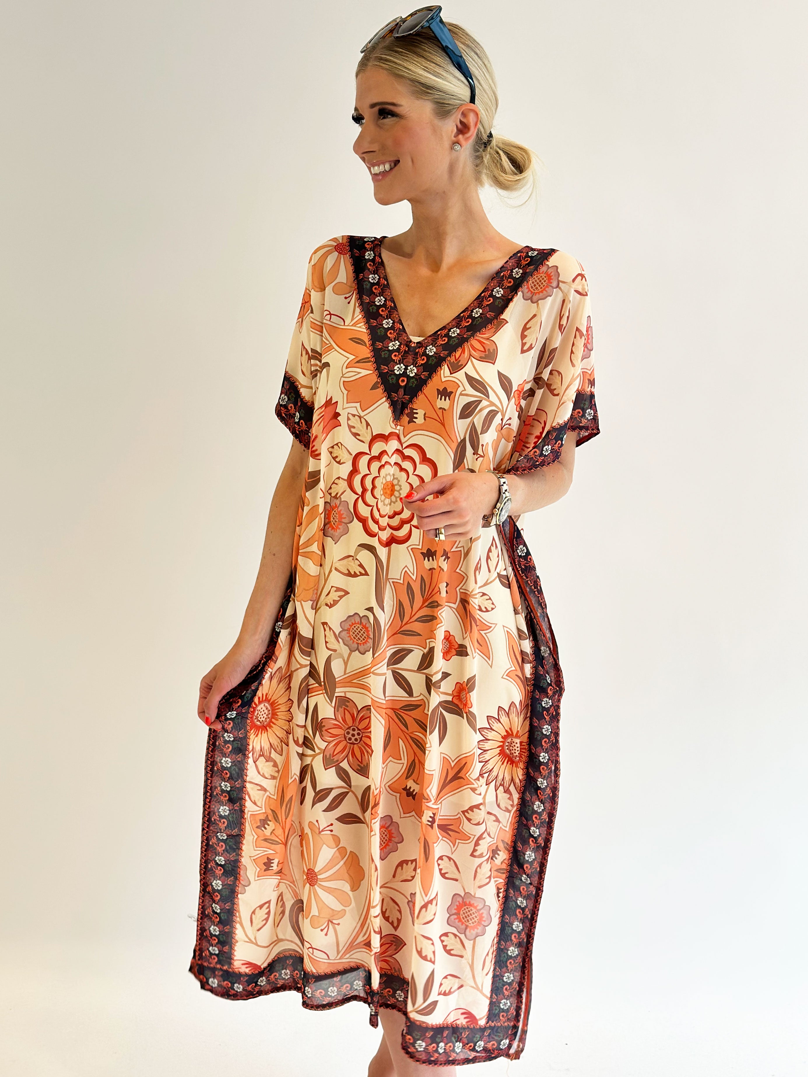 Marta - Lang tunika med mønster